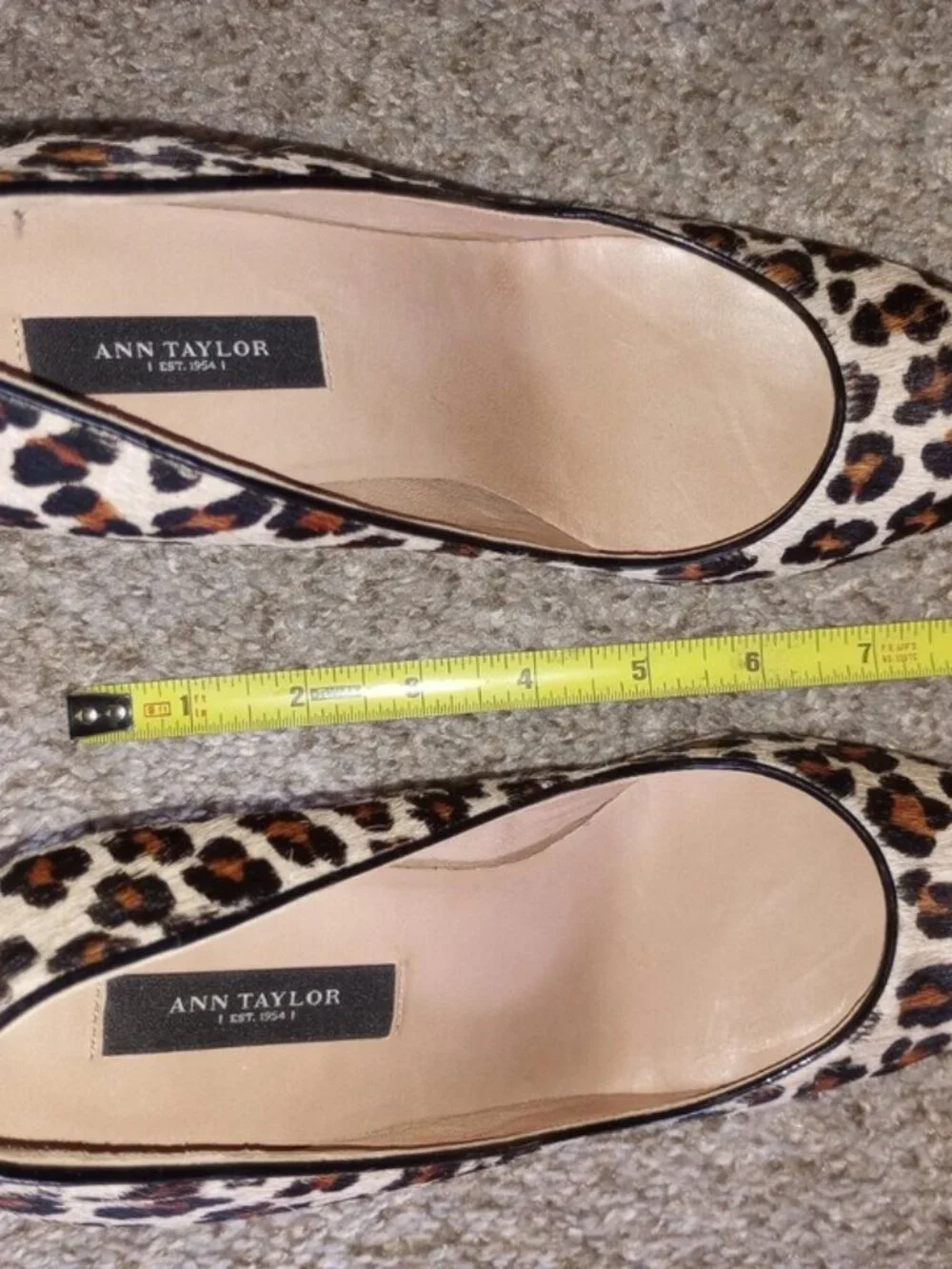 Ann Taylor leopard-print shoes , size 6 M